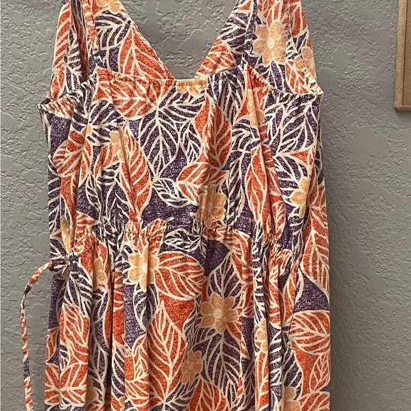 Patagonia Orange and Purple Floral Mini Dress - Picture 3 of 6